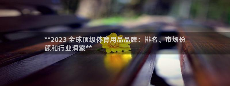 欧陆娱乐出款了吗：**2023 全球顶级体育用品品牌