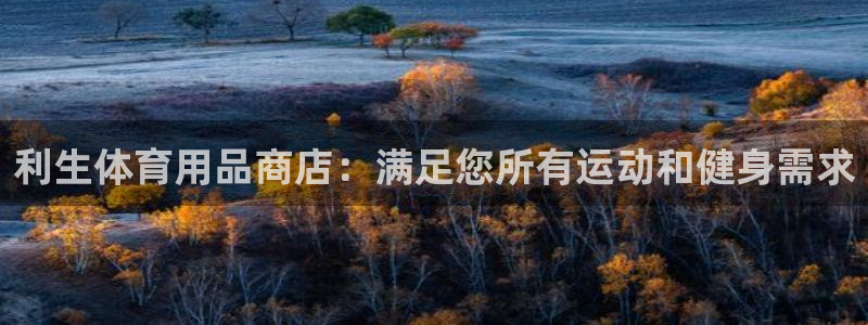 欧陆娱乐微信：利生体育用品商店：满足您所有运动和健身
