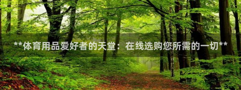 欧陆娱乐平台登陆地址：**体育用品爱好者的天堂：在线
