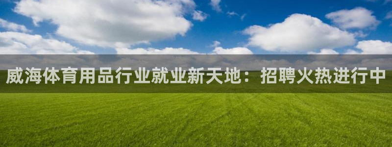 欧陆娱乐总代理：威海体育用品行业就业新天地：招聘火热