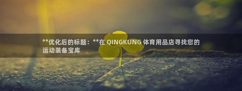 欧陆娱乐总代理：**优化后的标题：**在 QINGKUNG 