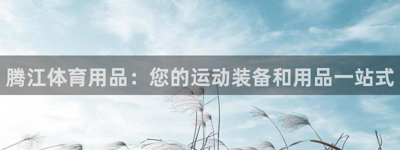 欧陆娱乐挂机项目：腾江体育用品：您的运动装备和用品一