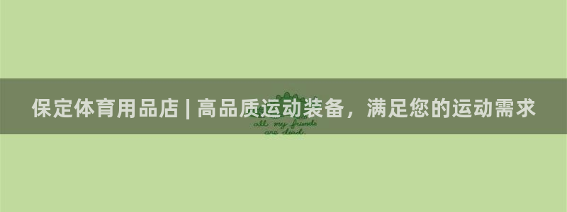 欧陆娱乐总代理：保定体育用品店 | 高品质运动装备，