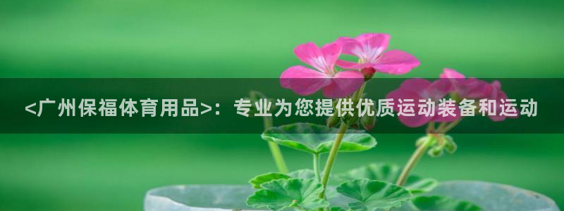 欧陆娱乐平台官网下载：<广州保福体育用品>：专业为您